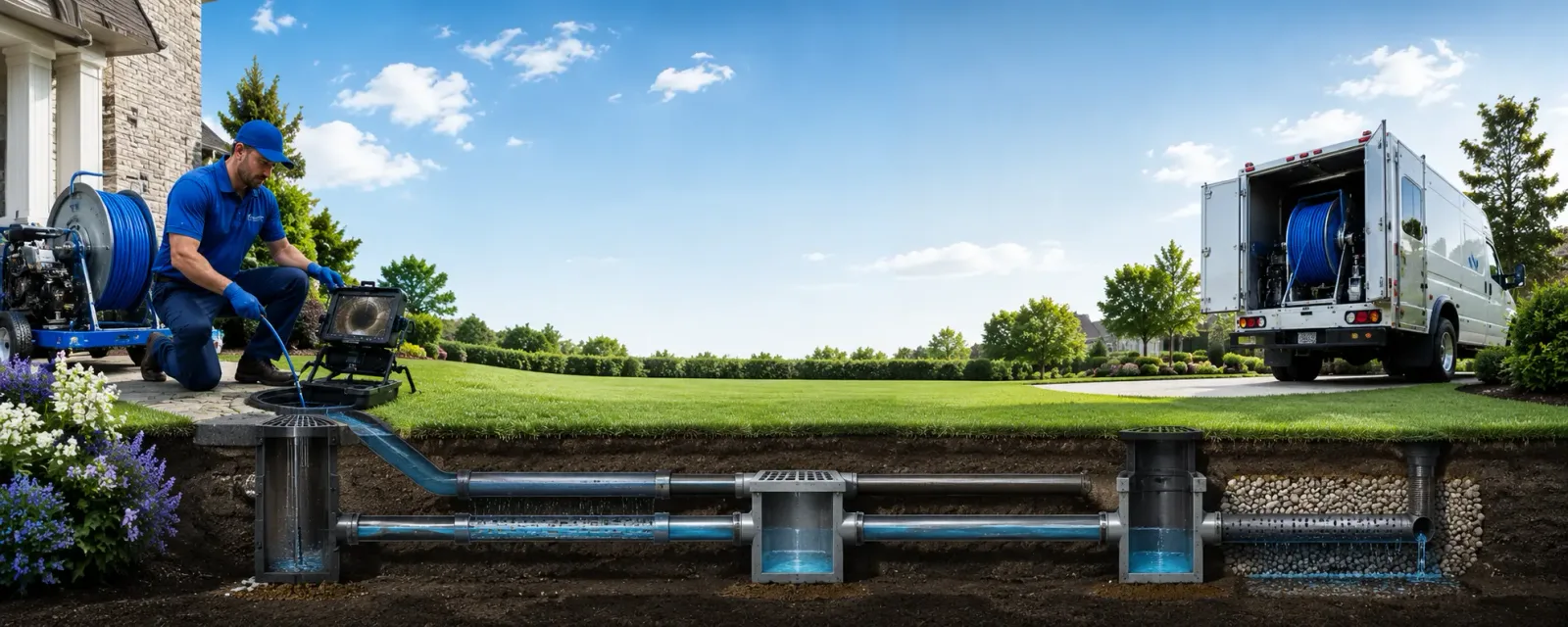 Outdoor drain cleaning information for El Dorado, CA